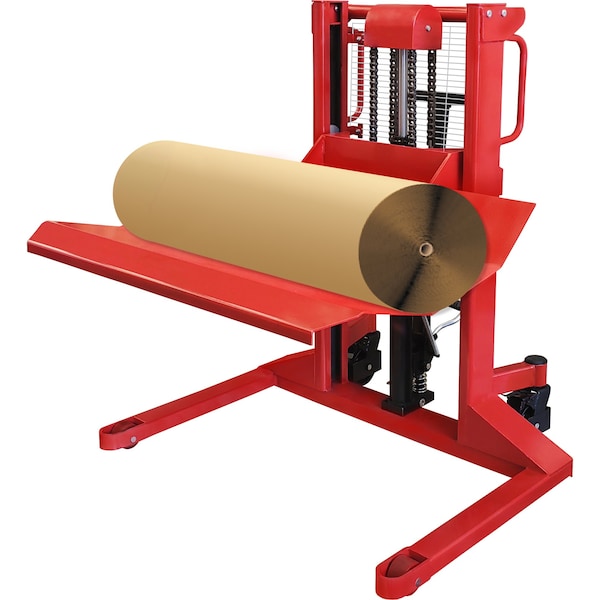Pake Handling Tools Roller Lifting Truck, 2200lbs Cap., 31-1/2'' Roll Dia., 42-1/5'' Lift Height PAKMRL1000T-1200 - main